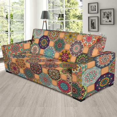 Boho Pattern Print Design 07 Sofa Slipcover