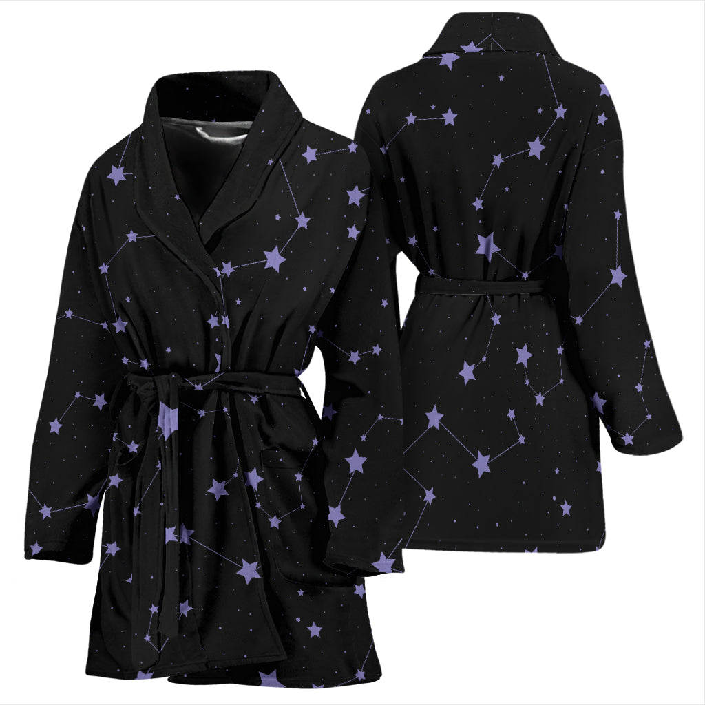 Star Print Design LKS303 Women Bathrobe