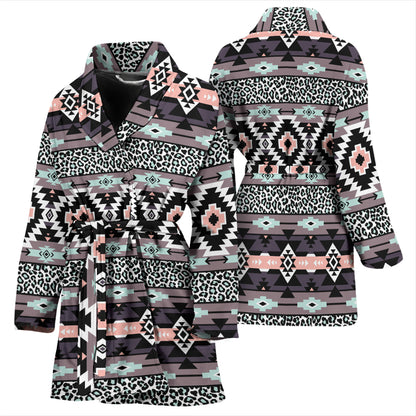 Safari Pattern Print Design LKS302 Women Bathrobe