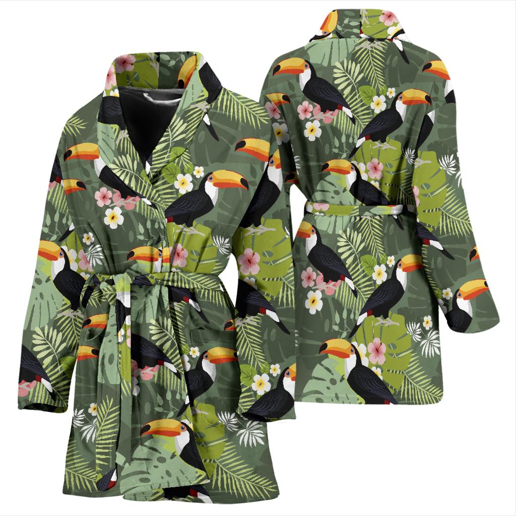 Toucan Print Design LKS304 Women Bathrobe