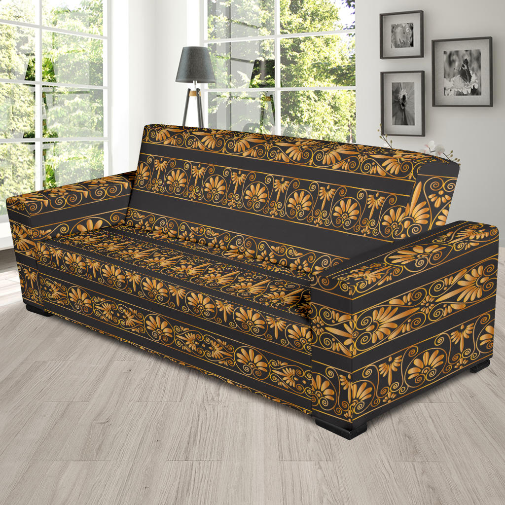 Ancient Greek Print Design LKS303 Sofa Slipcover