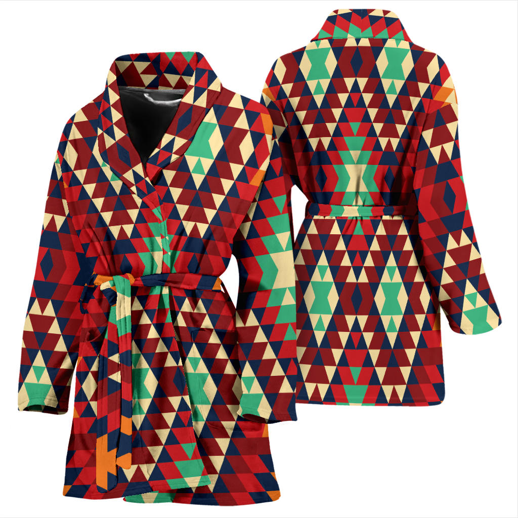 Native Pattern Print Design A07 Women Bathrobe