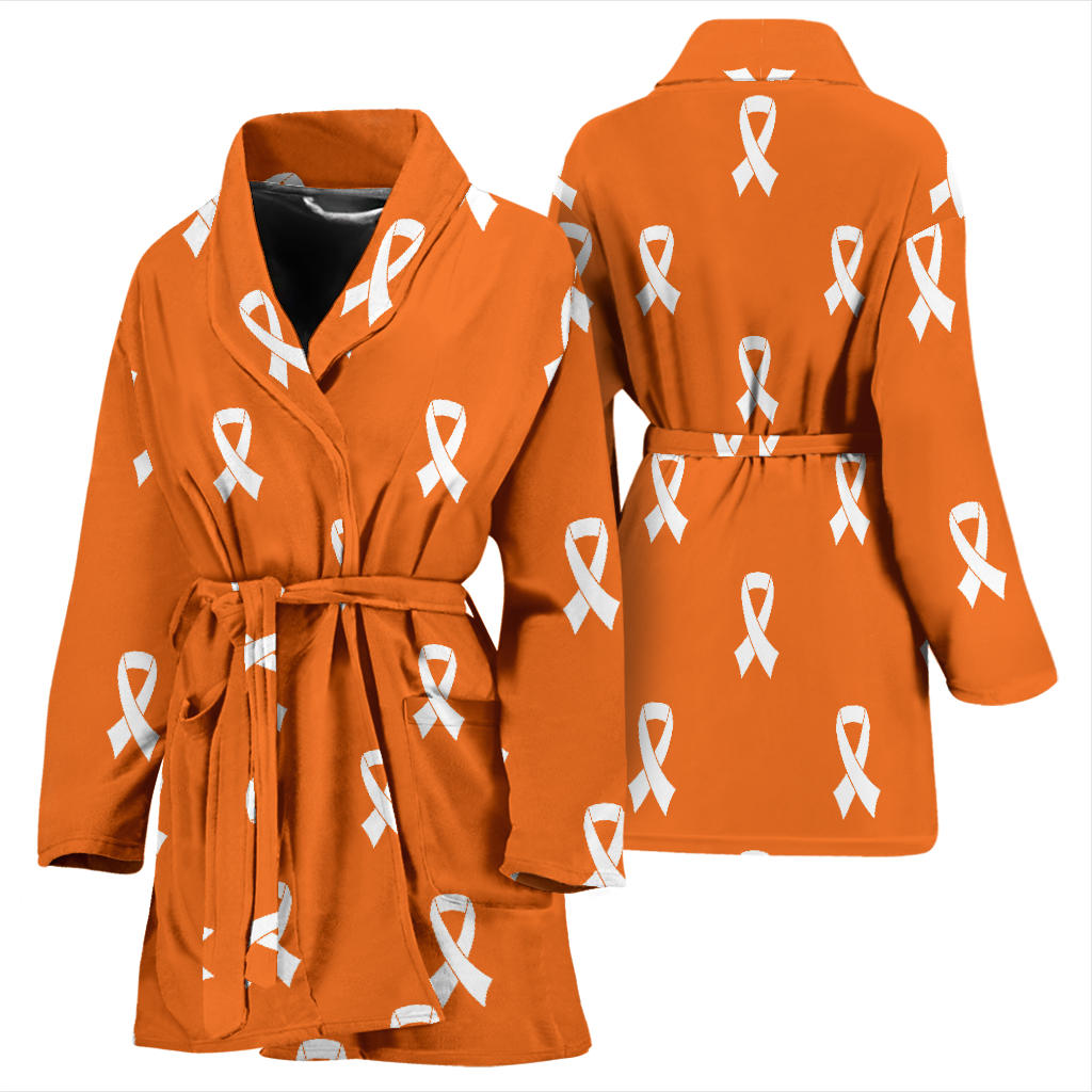 Appendix cancer Pattern Print Design 01 Women Bathrobe