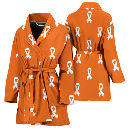 Appendix cancer Pattern Print Design 01 Women Bathrobe