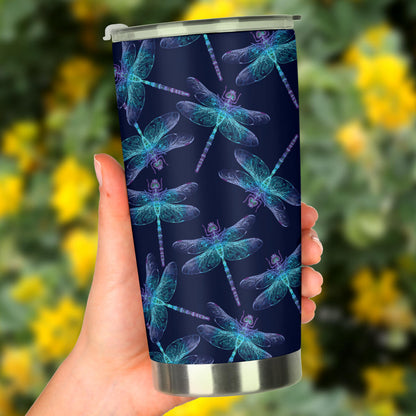 Dragonfly Hand Drawn Style Print Tumbler