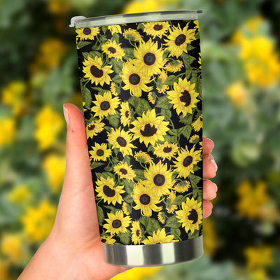 Sunflower Fresh Bright Color Print Tumbler