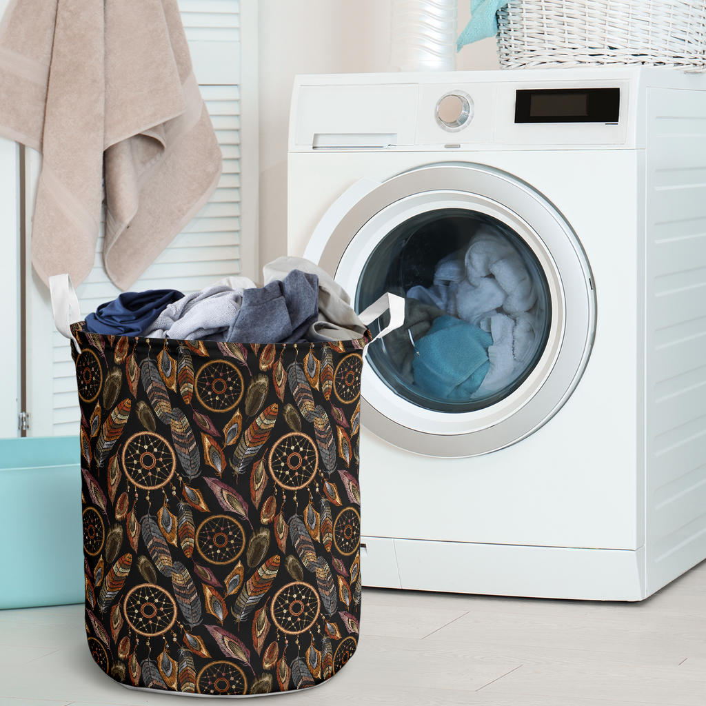 Dream catcher embroidered style Laundry Basket