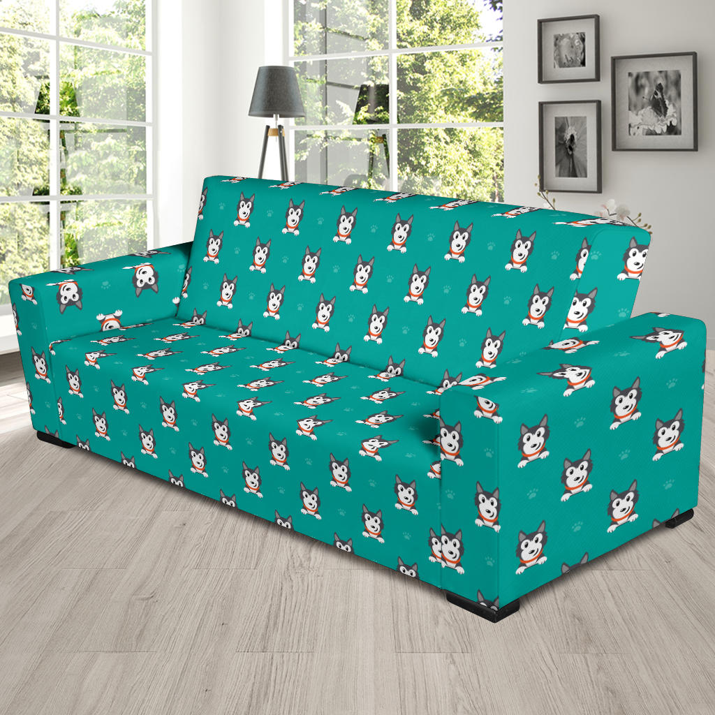 Siberian Huskies Print Design LKS304 Sofa Slipcover