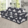 Poodle Pattern Print Design A03 Sofa Slipcover