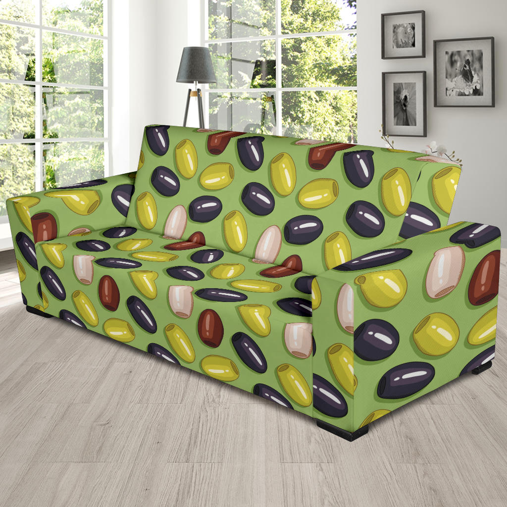 Olive Print Design LKS301 Sofa Slipcover