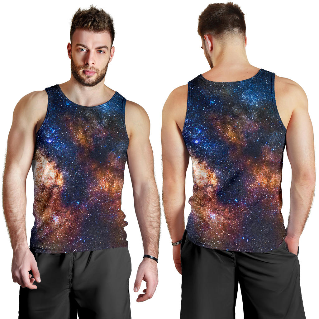 Celestial Milky way Galaxy Men Tank Top