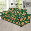 Gingerbread Pattern Print Design 04 Sofa Slipcover