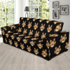 Collies Pattern Print Design 01 Sofa Slipcover