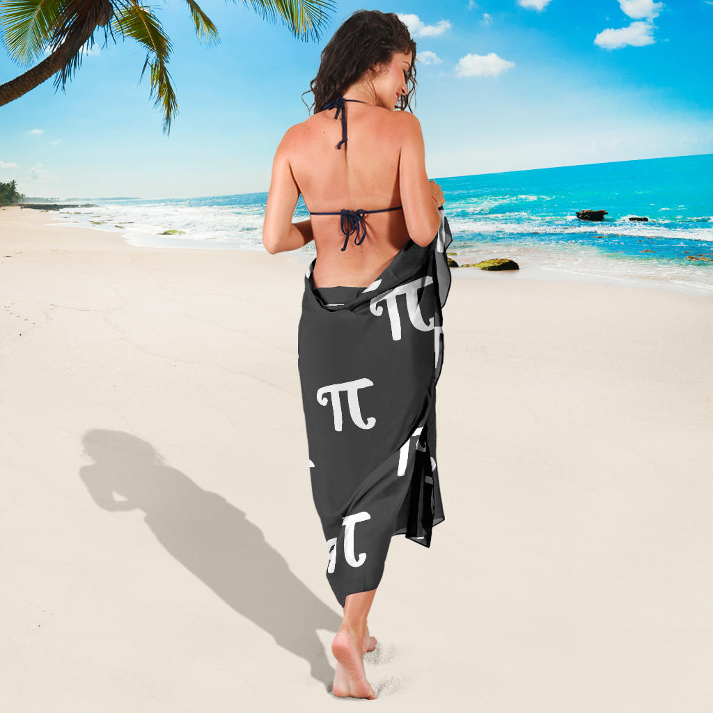 Pi Day Pattern Print Design A01 Sarong Pareo Wrap