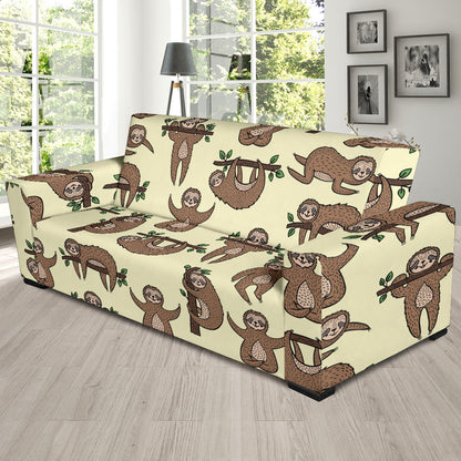 Sloth Print Design LKS3010 Sofa Slipcover