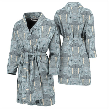 Walrus Print Design LKS402 Men Bathrobe
