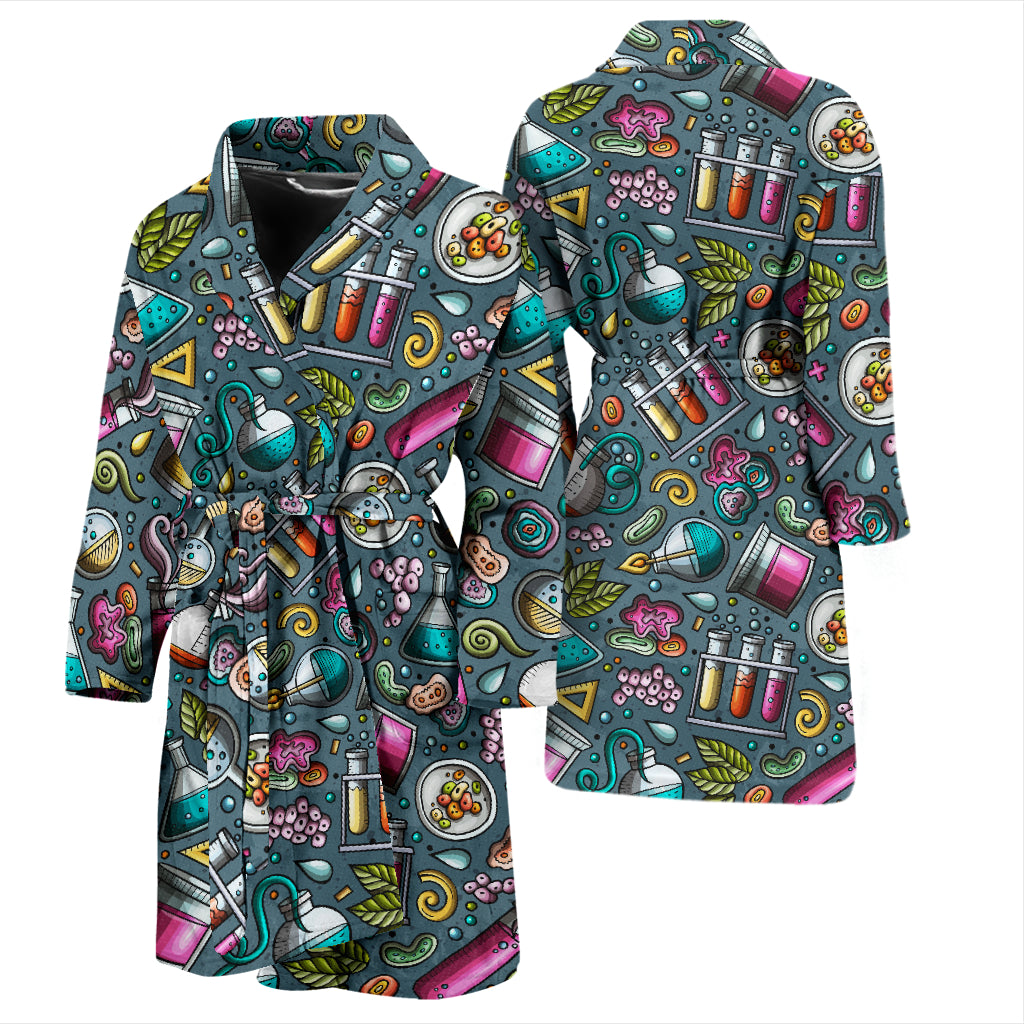 Science Print Design LKS304 Men Bathrobe
