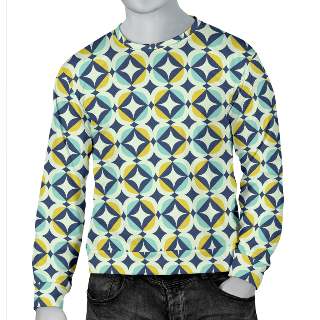 Swedish Design Pattern Men Long Sleeve Sweatshirt