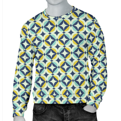 Swedish Design Pattern Men Long Sleeve Sweatshirt