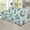 Schnauzers Pattern Print Design A03 Sofa Slipcover