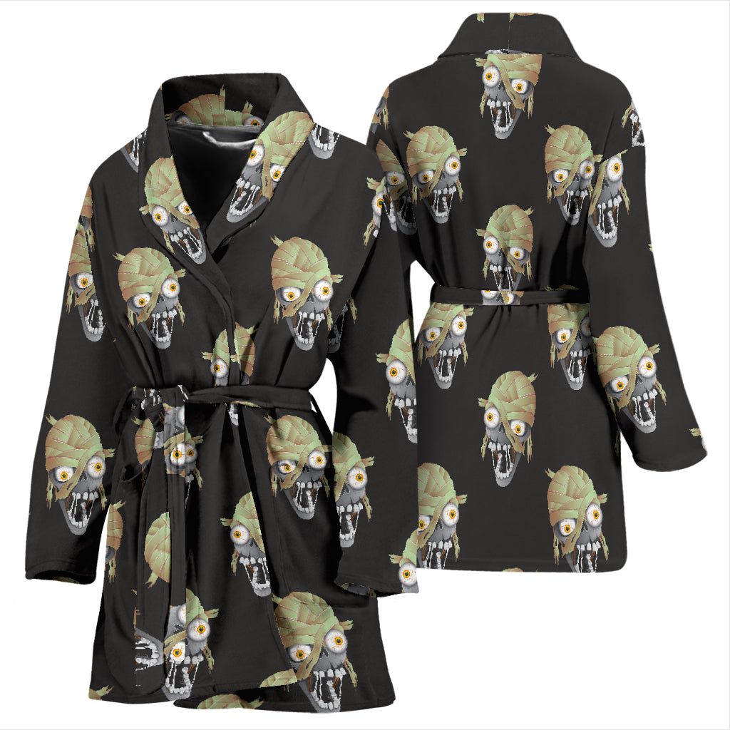 Mummy Print Design LKS304 Women Bathrobe
