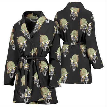Mummy Print Design LKS304 Women Bathrobe