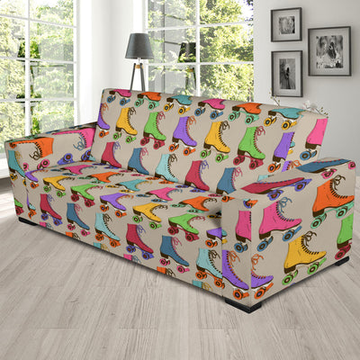 Roller skate Pattern Print Design A01 Sofa Slipcover