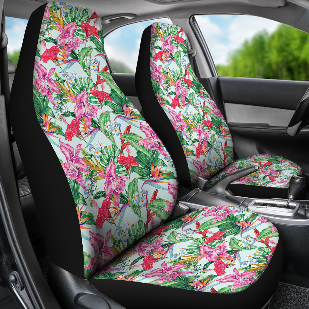 Tropical Flower Print Design LKS304 Car Seat Covers