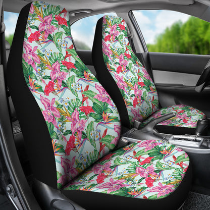Tropical Flower Print Design LKS304 Car Seat Covers