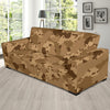 ACU Desert Digital Pattern Print Design 01 Sofa Slipcover