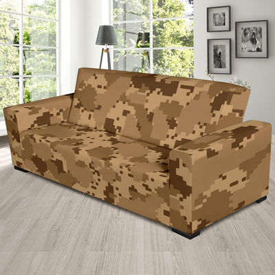 ACU Desert Digital Pattern Print Design 01 Sofa Slipcover