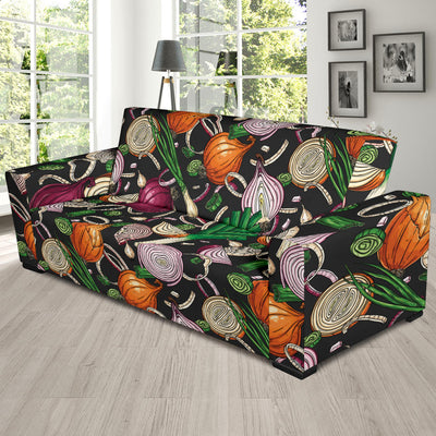 Onion Pattern Print Design A03 Sofa Slipcover