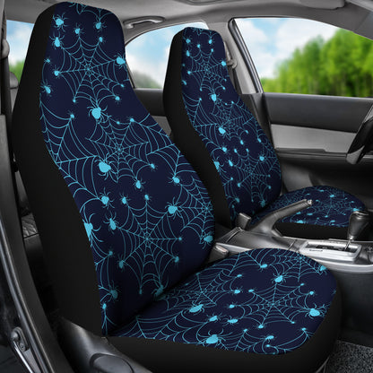 Spider Web Blue Print Design LKS304 Car Seat Covers