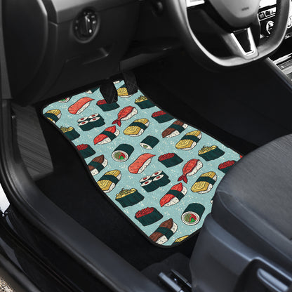 Sushi Pattern Design Car Floor Mats Front Back