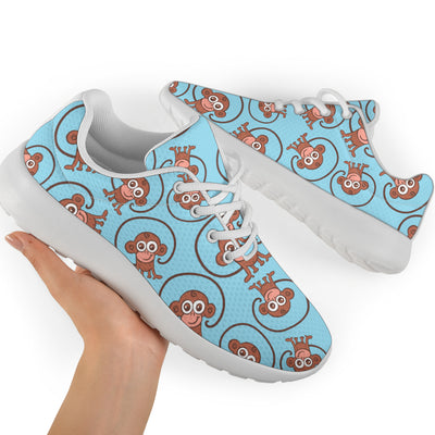 Monkey Cute Design Themed Print Athletic Shoes