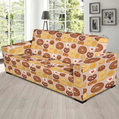 Cookie Pattern Print Design 02 Sofa Slipcover