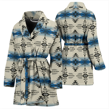 Southwest Pattern Print Design LKS304 Women Bathrobe