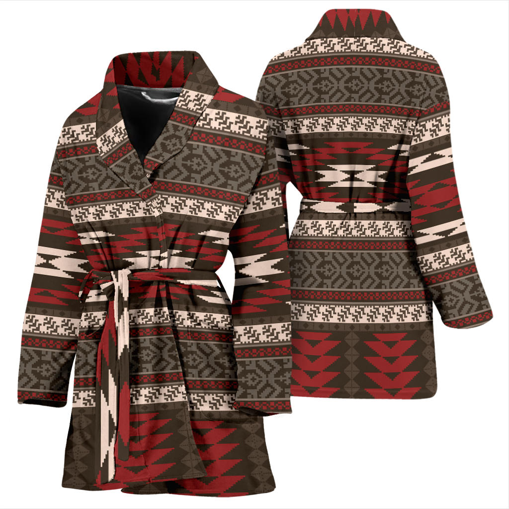 Native Pattern Print Design A03 Women Bathrobe