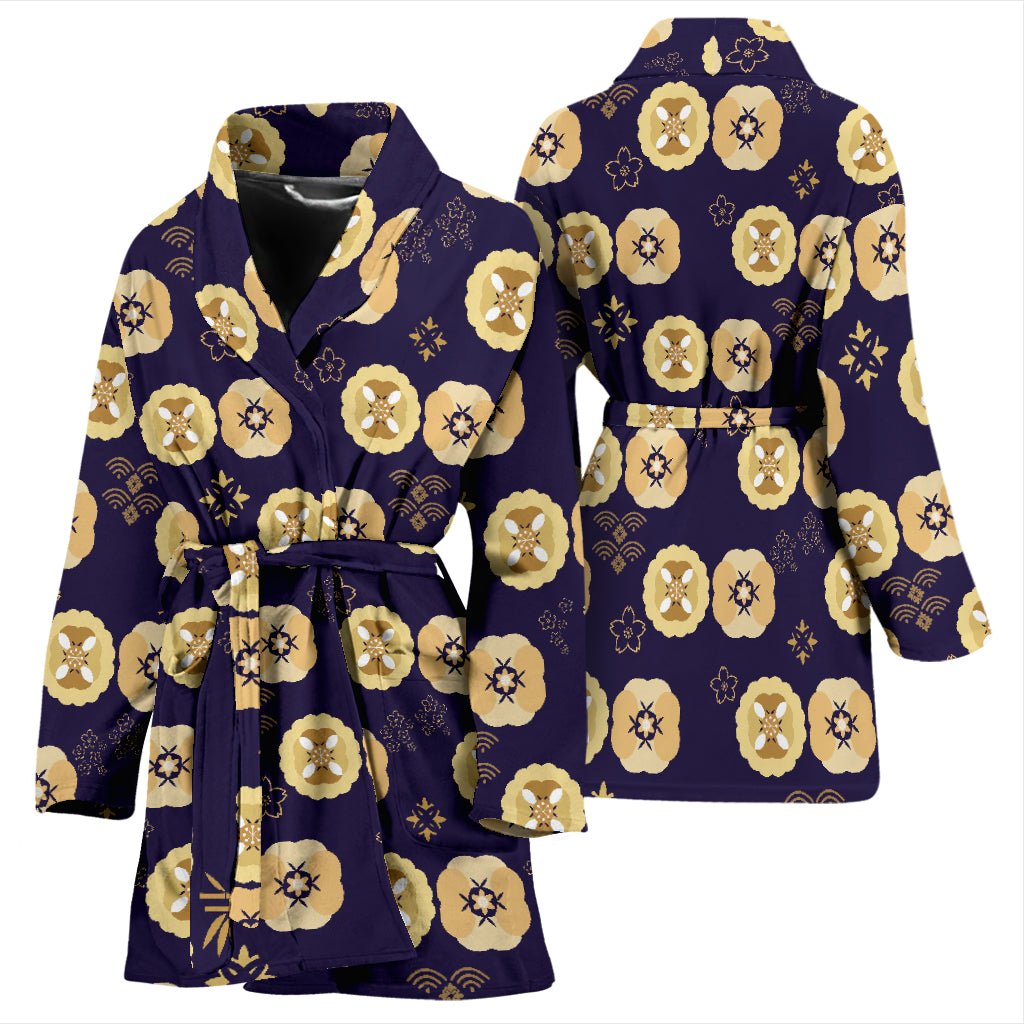 Sakura Print Design LKS303 Women Bathrobe