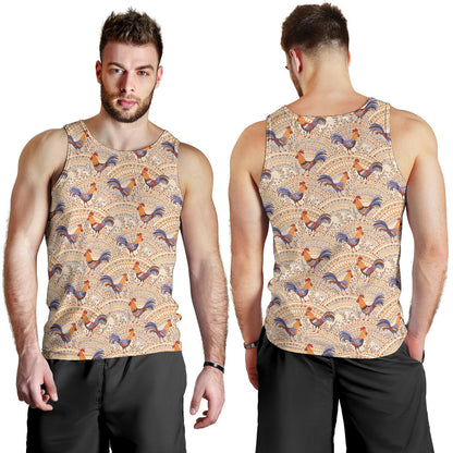 Chicken Boho Style Pattern Men Tank Top