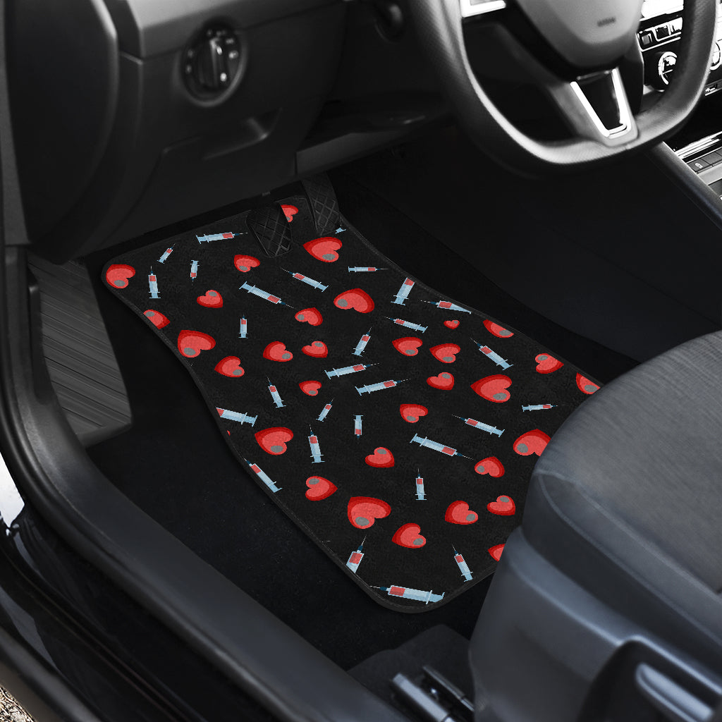 Phlebotomist Medical Concept Car Floor Mats Front Back