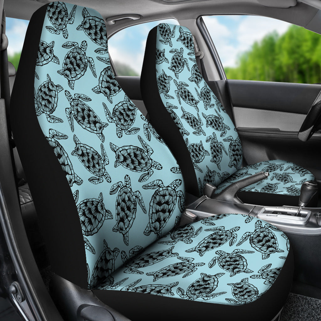 Sea Turtle Print Design LKS3010 Car Seat Covers