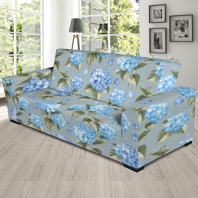 Hydrangea Pattern Print Design 01 Sofa Slipcover