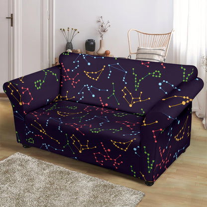 Zodiac Print Design LKS301 Loveseat Couch Slipcover