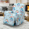 Cattle Happy Pattern Print Design 03 Recliner Slipcover