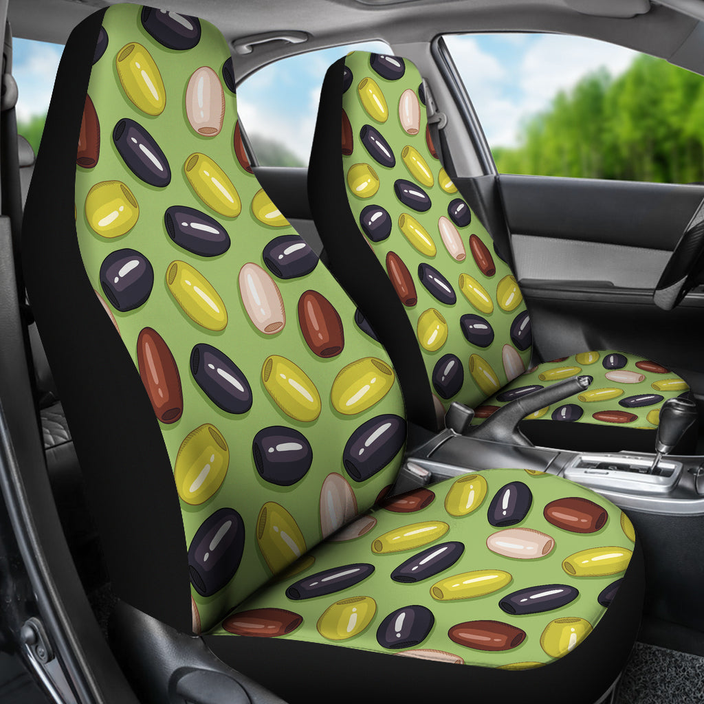 Olive Print Design LKS301 Car Seat Covers