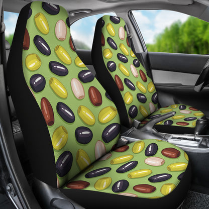 Olive Print Design LKS301 Car Seat Covers
