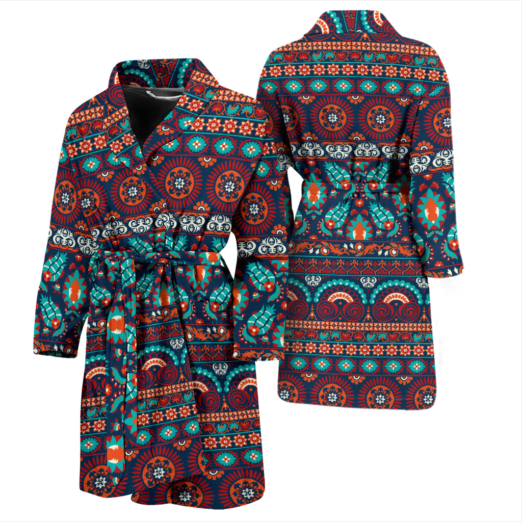 Suzani Print Design LKS302 Men Bathrobe