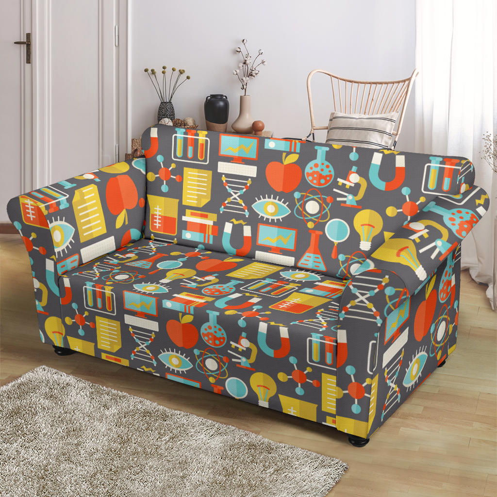 Science Print Design LKS302 Loveseat Couch Slipcover