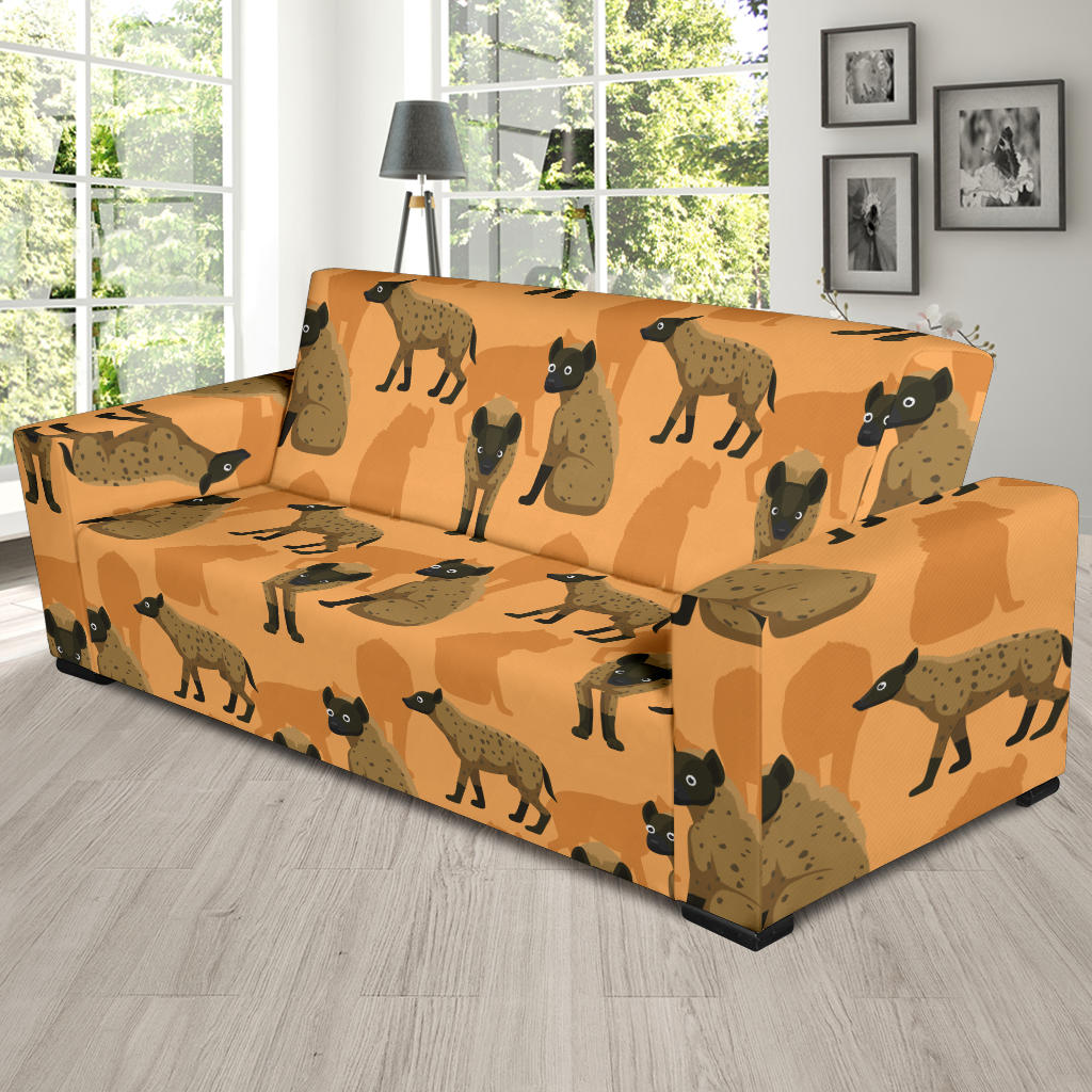 Hyena Pattern Print Design 01 Sofa Slipcover